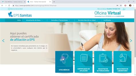 certificado eps sanitas en linea|Sanitas Oficina Virtual ¡Tramites en línea!